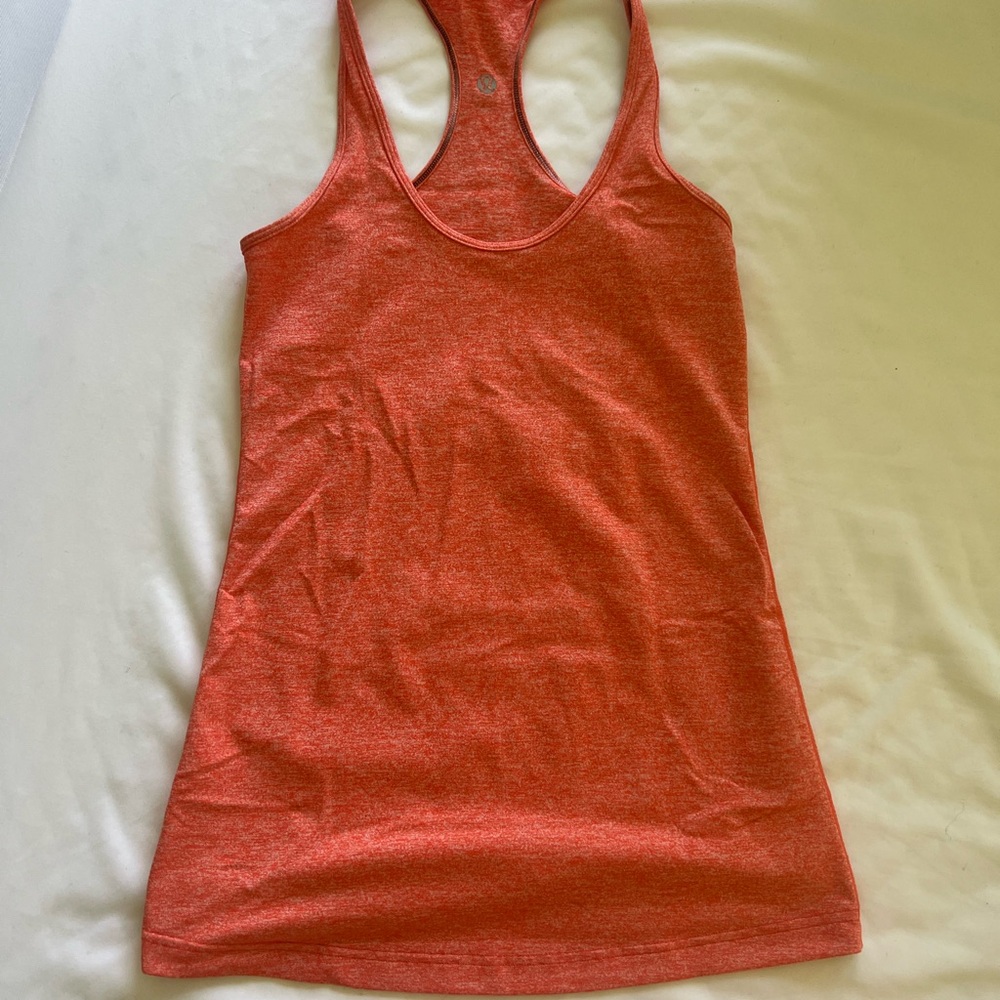 Women's Orange Racerback Tank Top